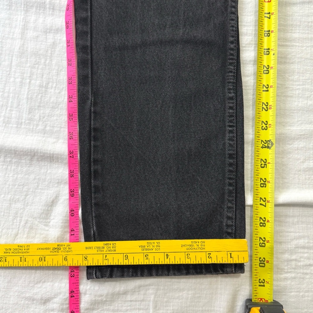 Levi's Men’s Vintage 505 Black Straight-Leg Jeans Classic Style 34 - Picture 10 of 11